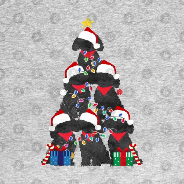 Labradoodle Puppy Christmas Tree by EMR_Designs